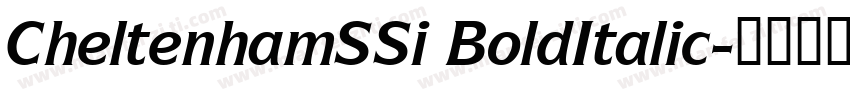 CheltenhamSSi BoldItalic字体转换